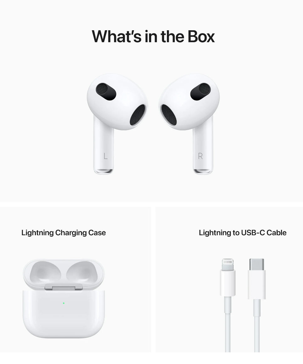 AirPod Gen 3 (with lightning cable charging)